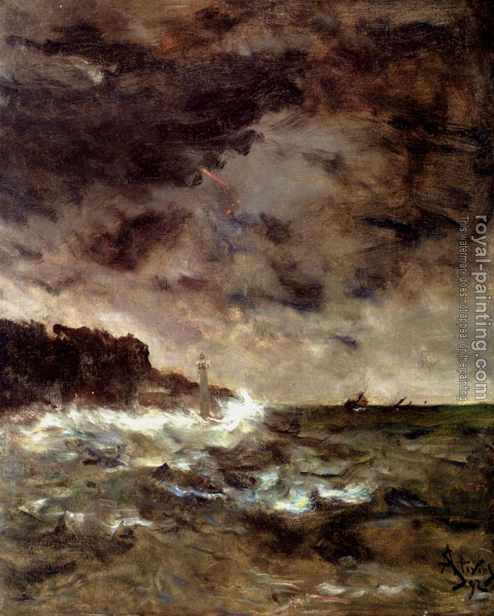 Alfred Stevens : A Stormy Night Alfred Stevens : A Stormy Night
